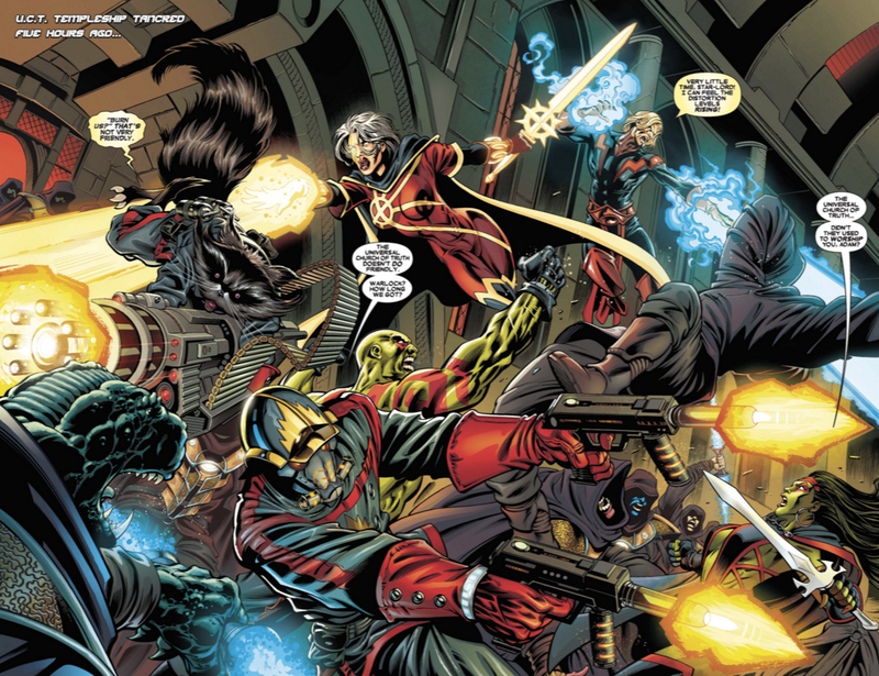Image: Marvel Comics; Guardians Of The Galaxy #1 (2008) art by Paul Pelletier, Rick Magyar, and Nathan Fairbairn